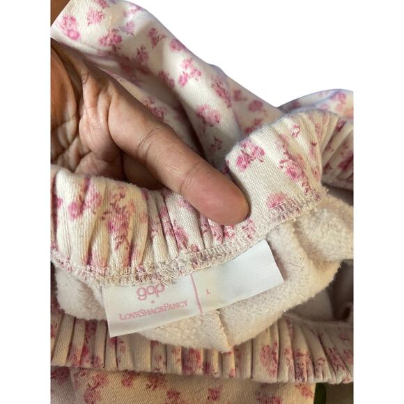 LoveShackFancy  x Gap Kids Pink Floral Sweatpants Jogger Limited Edition Girls L - Picture 11 of 11